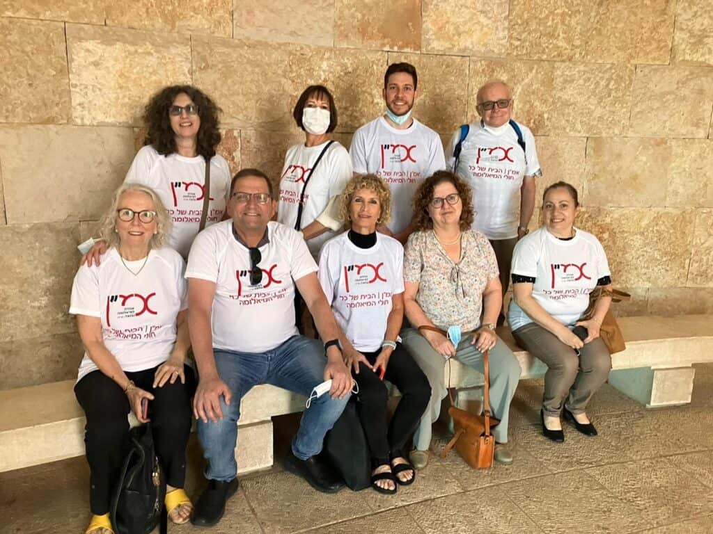 July 2022: Volunteers of AMEN at Israel’s Supreme court