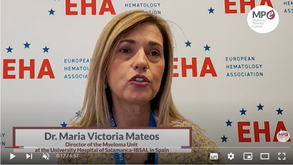 Dr María Victoria Mateos, Director of the Myeloma Unit at the University Hospital of Salamanca-IBSAL in Spain, 