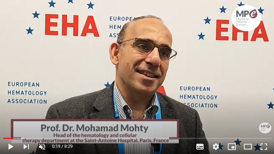 Prof. Dr. Mohamad Mohty, Professor and Head of the hematology and cellular therapy department at the Saint-Antoine Hospital in Paris, France.