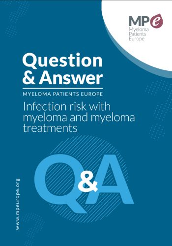 Cover Q&A infection risk with myeloma and myeloma treatments